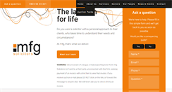 Desktop Screenshot of mfgsolicitors.com